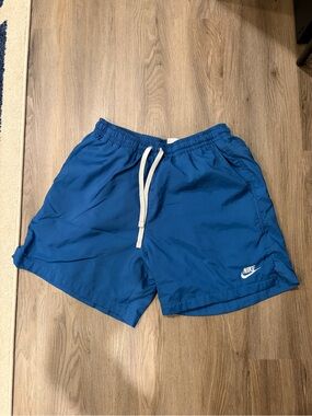 Nike Men’s Blue Athletic Shorts with Drawstring